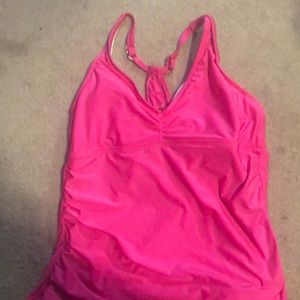 Hot pink tankini bathing suit top!